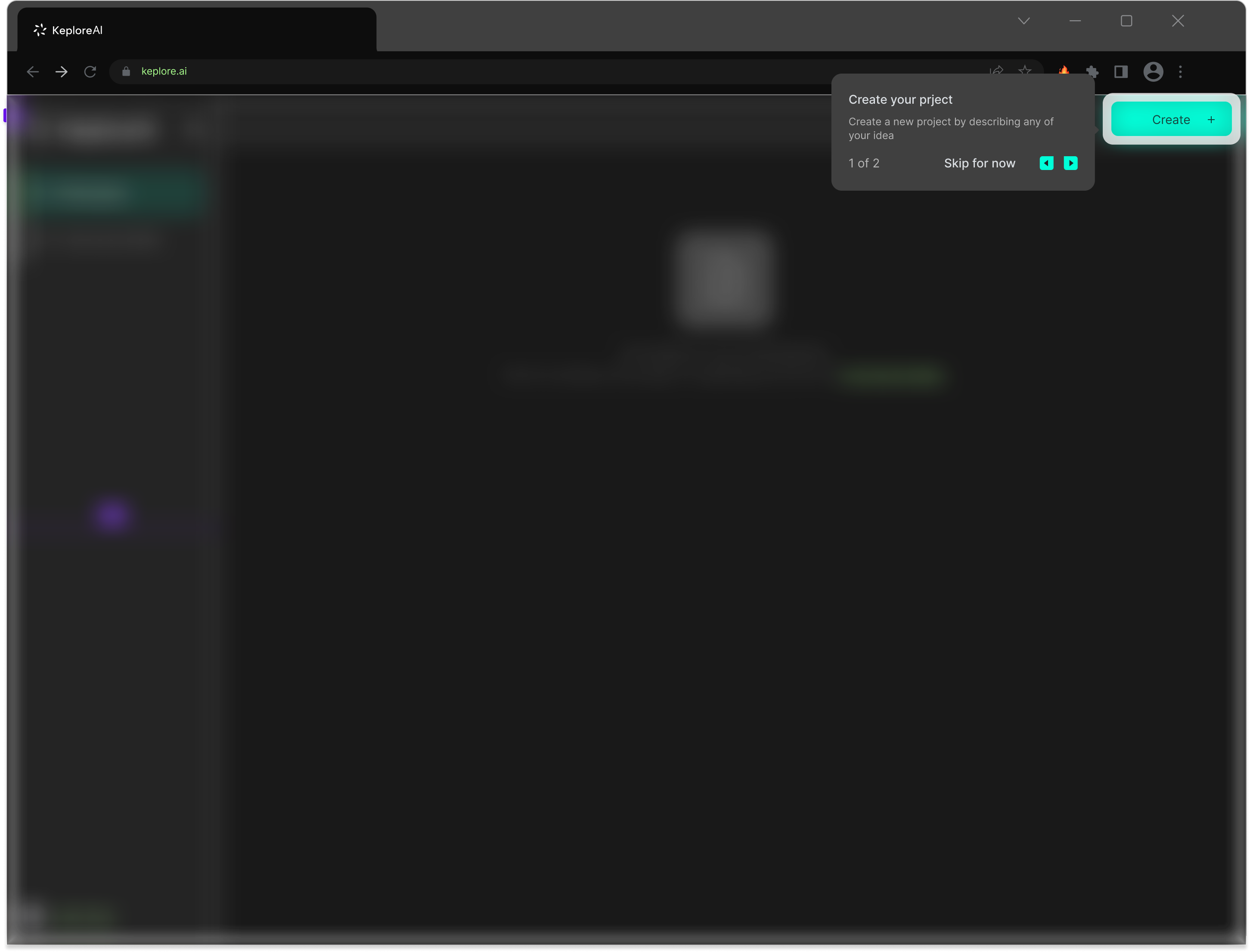 Workspace — tutorial step 2